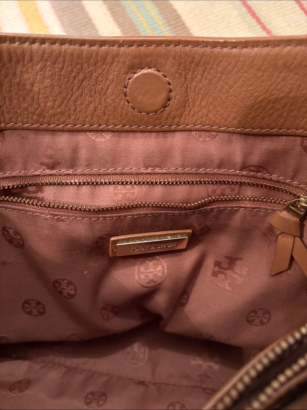 Tory Burch Camel Leather Bag - Picture 5 of 7